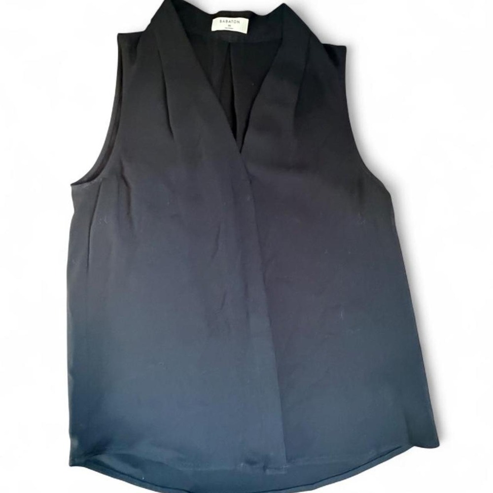 Babaton by Aritzia black sleeveless blouse, size XS